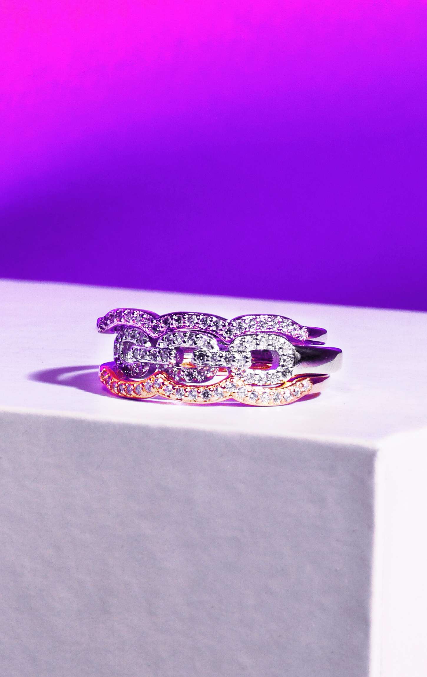 Marvelous 3 Band Ring