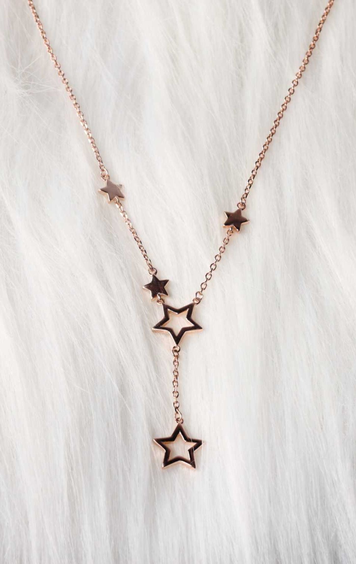 Star Pensiling Star Pendant Rose Gold