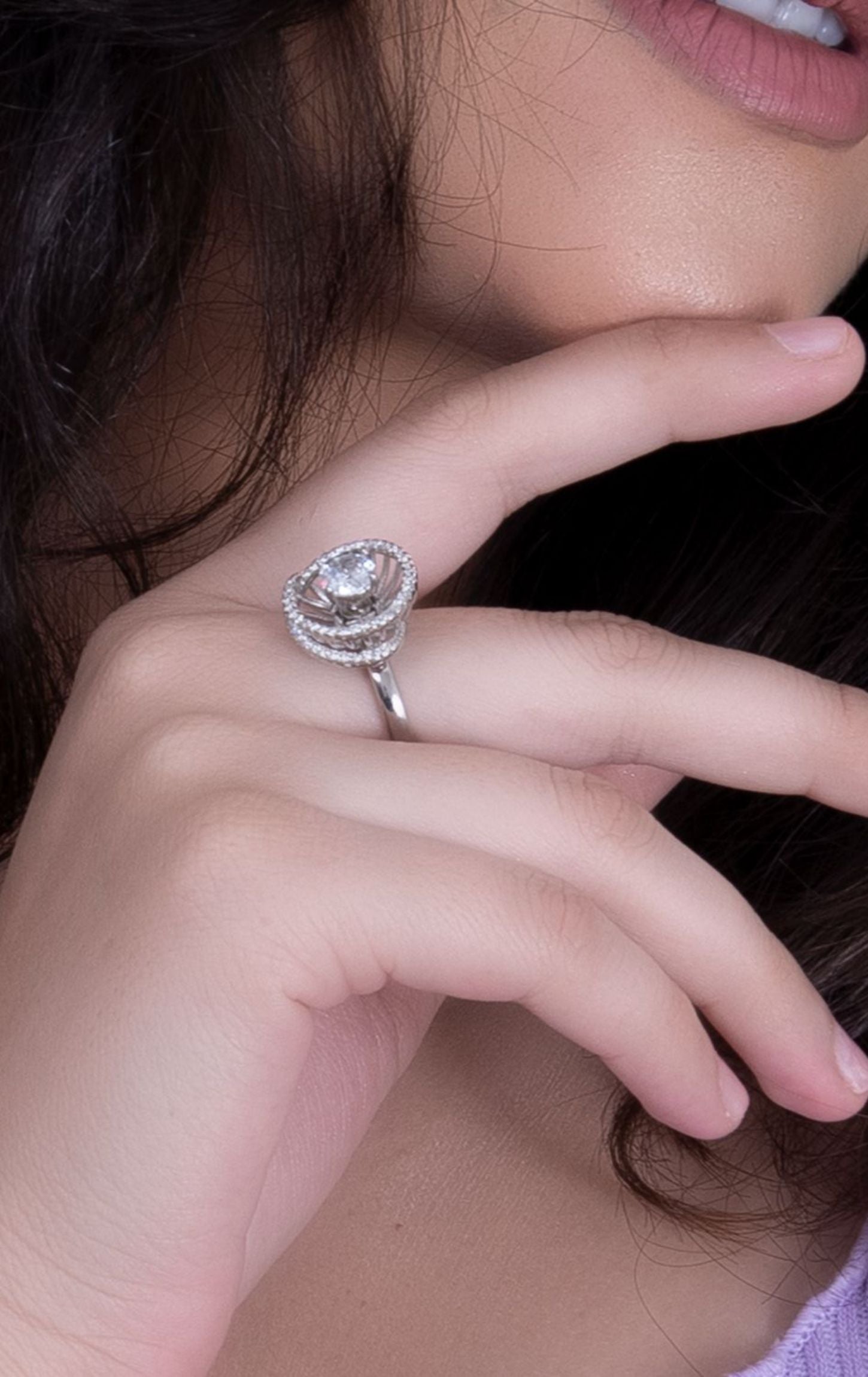 Whirling Enchanted Ring Silver