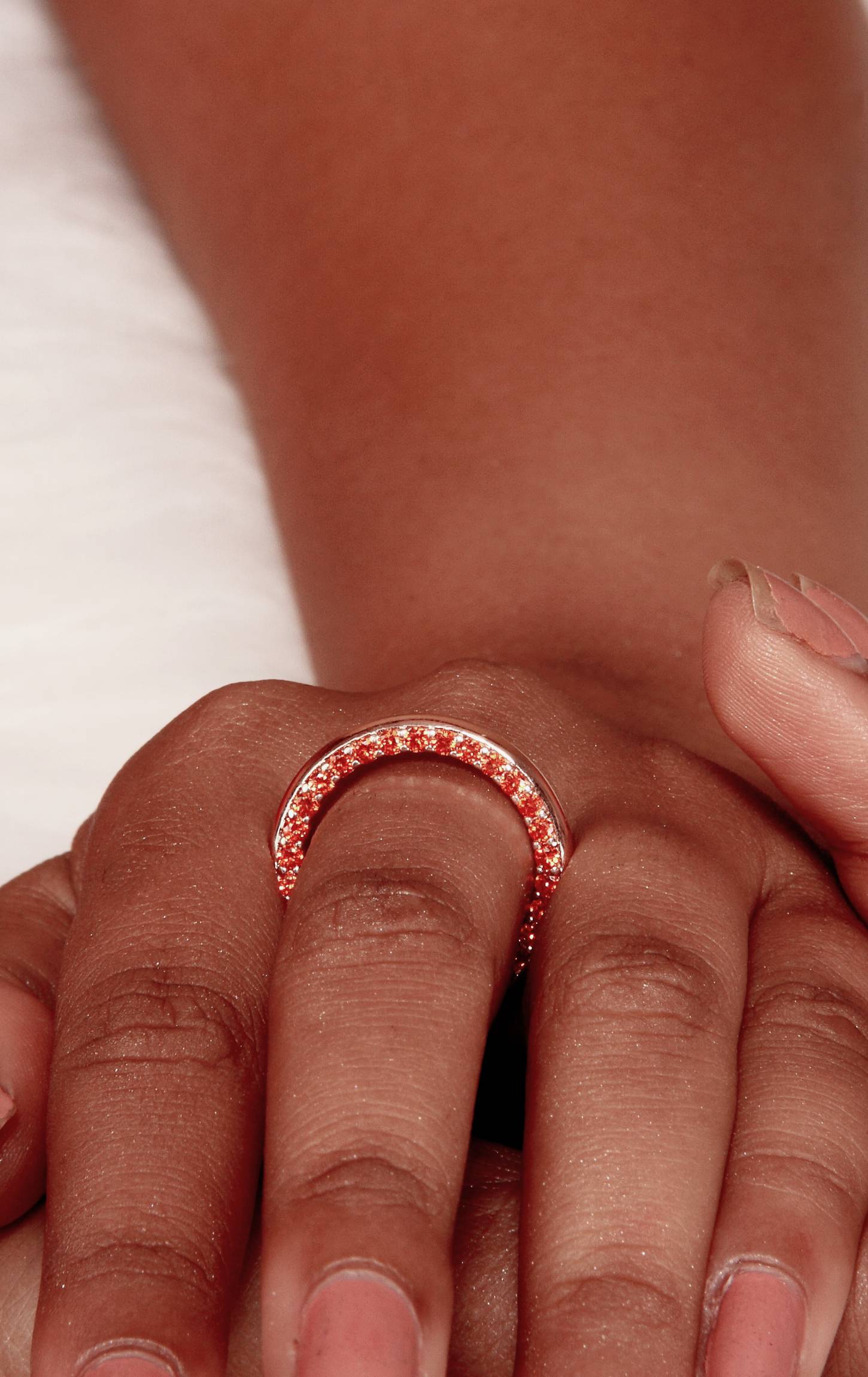 Rose Gold Lavis Encased Ring