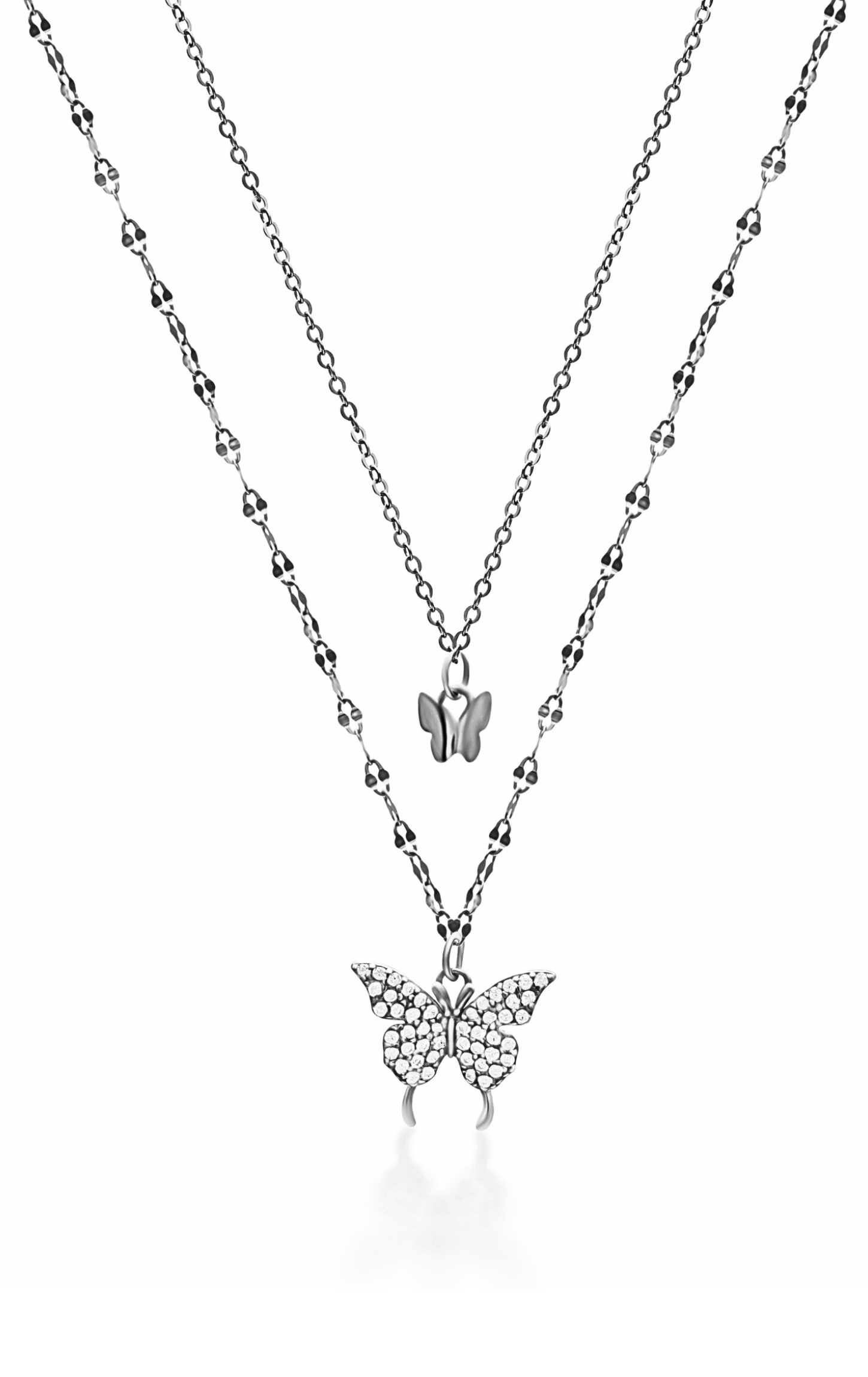 Butterfly Double Layer Clavicle Chain Necklace