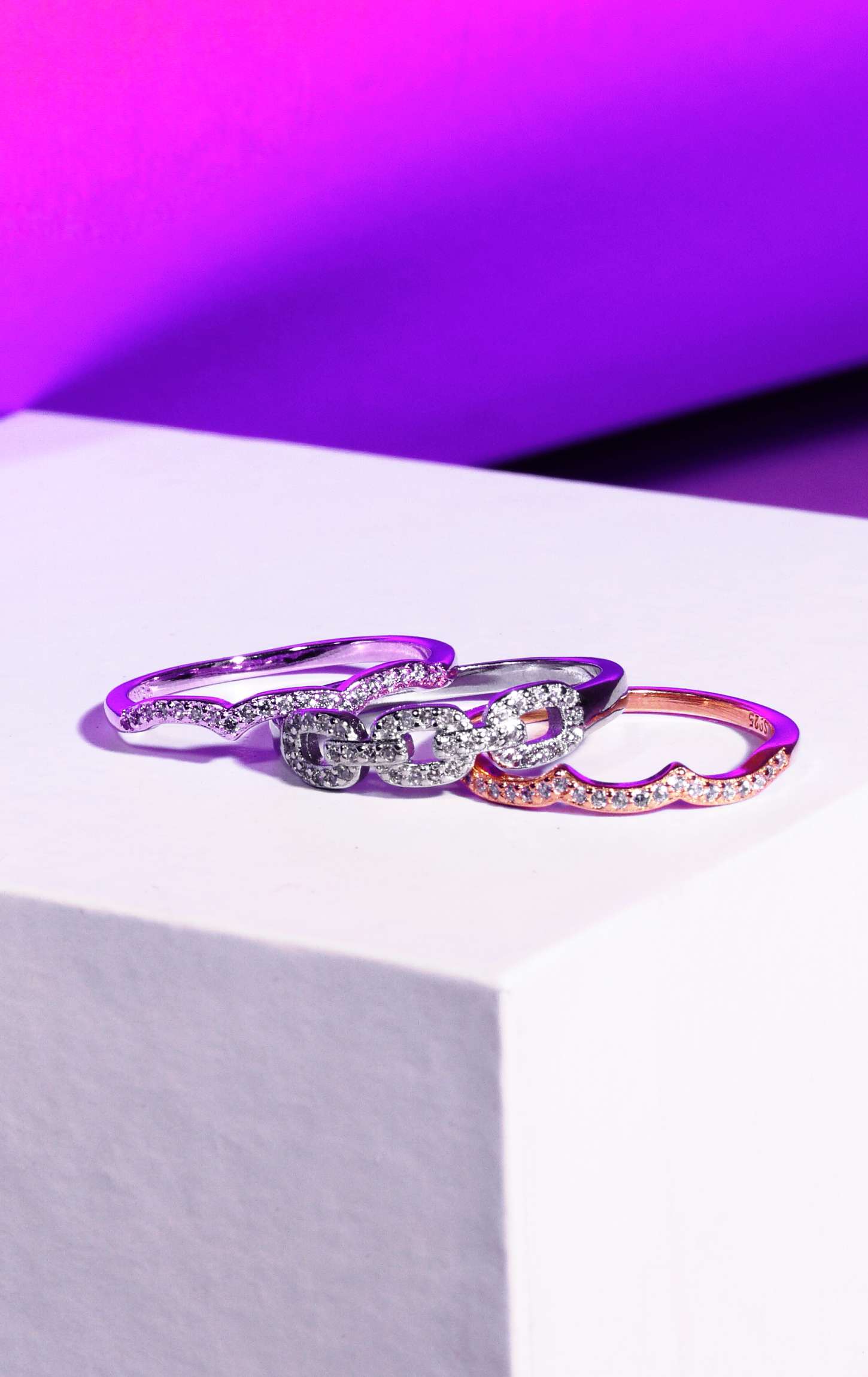 Marvelous 3 Band Ring