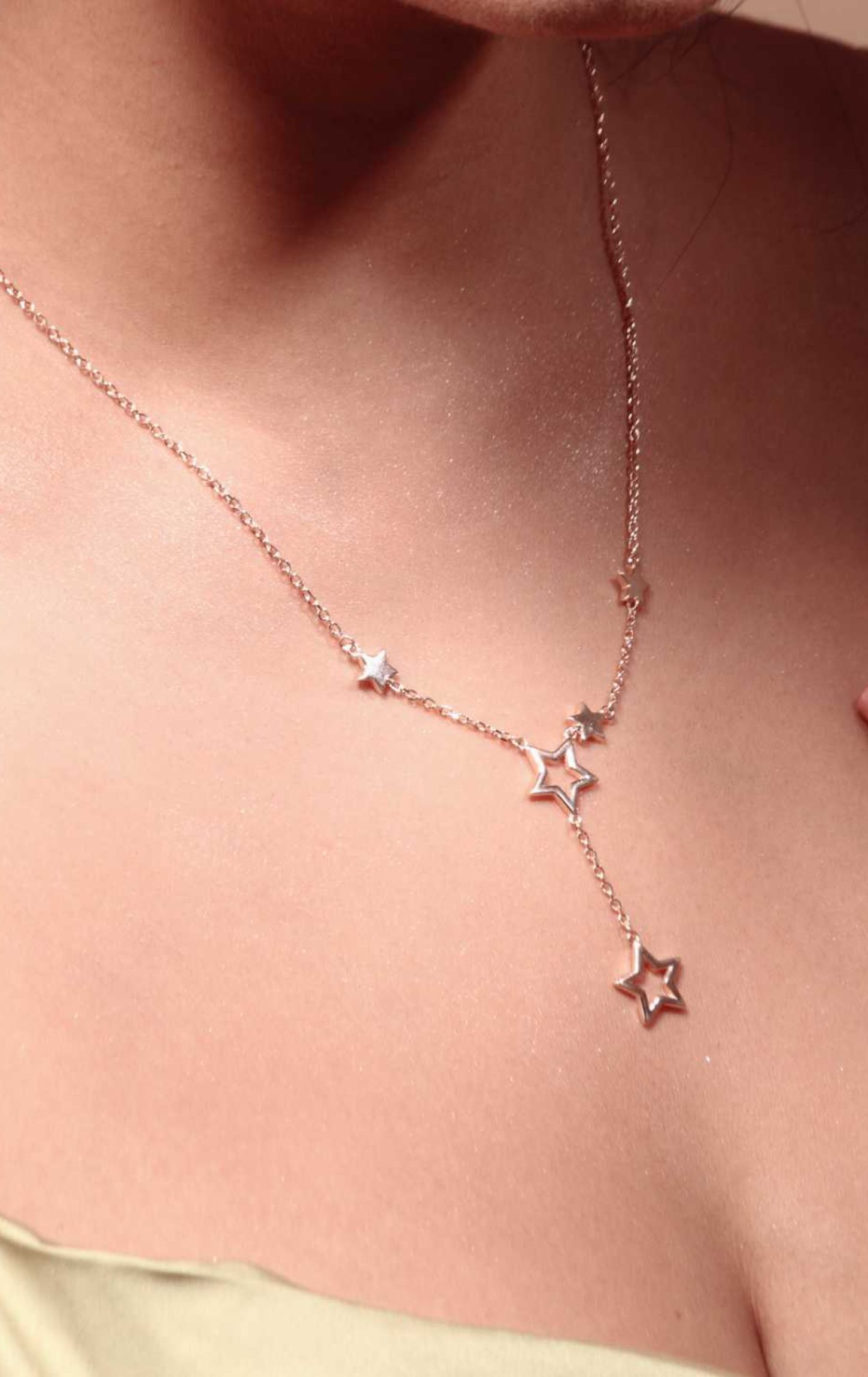 Star Pensiling Star Pendant Rose Gold