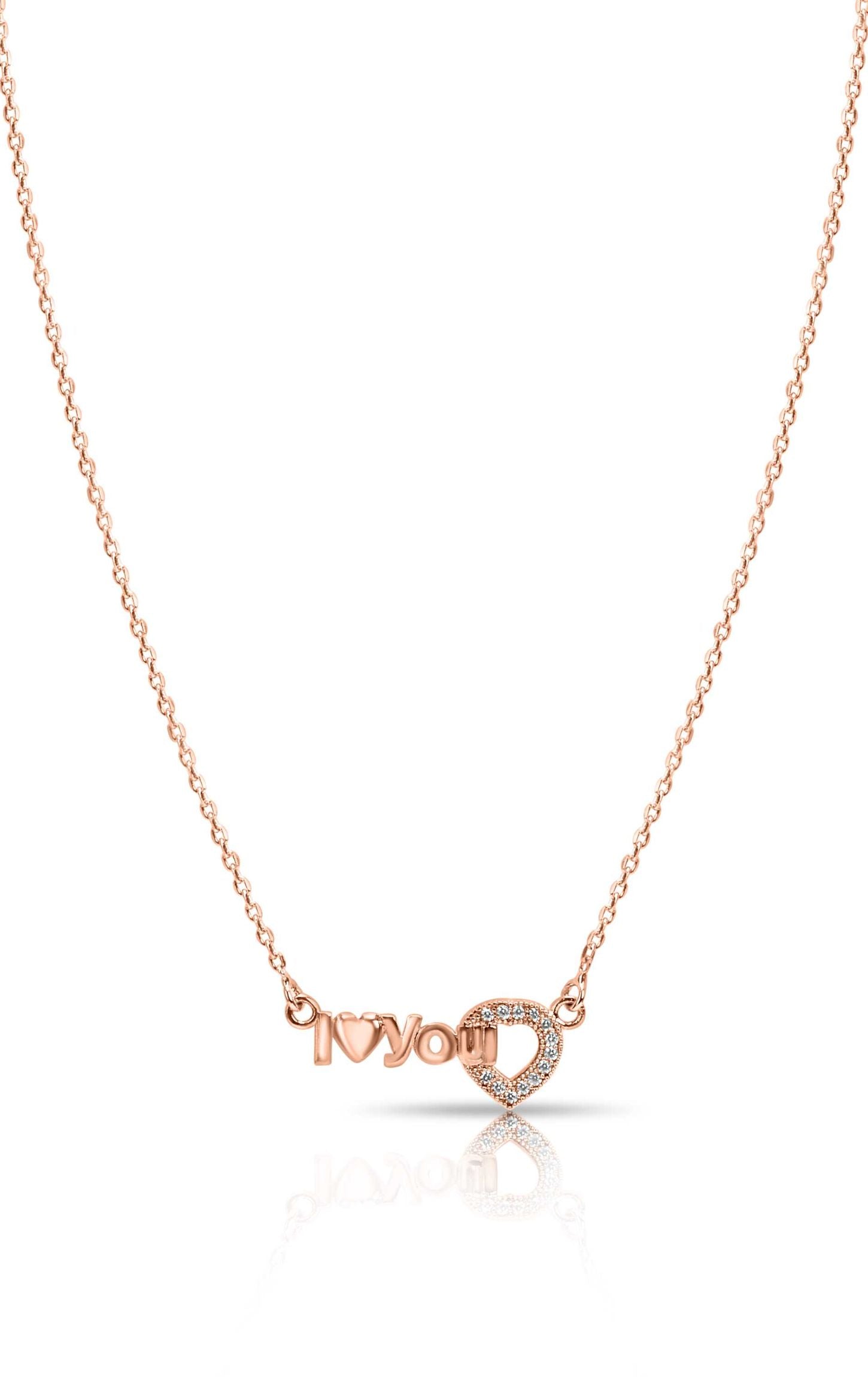 Lover Affirmation Pendant Rose Gold