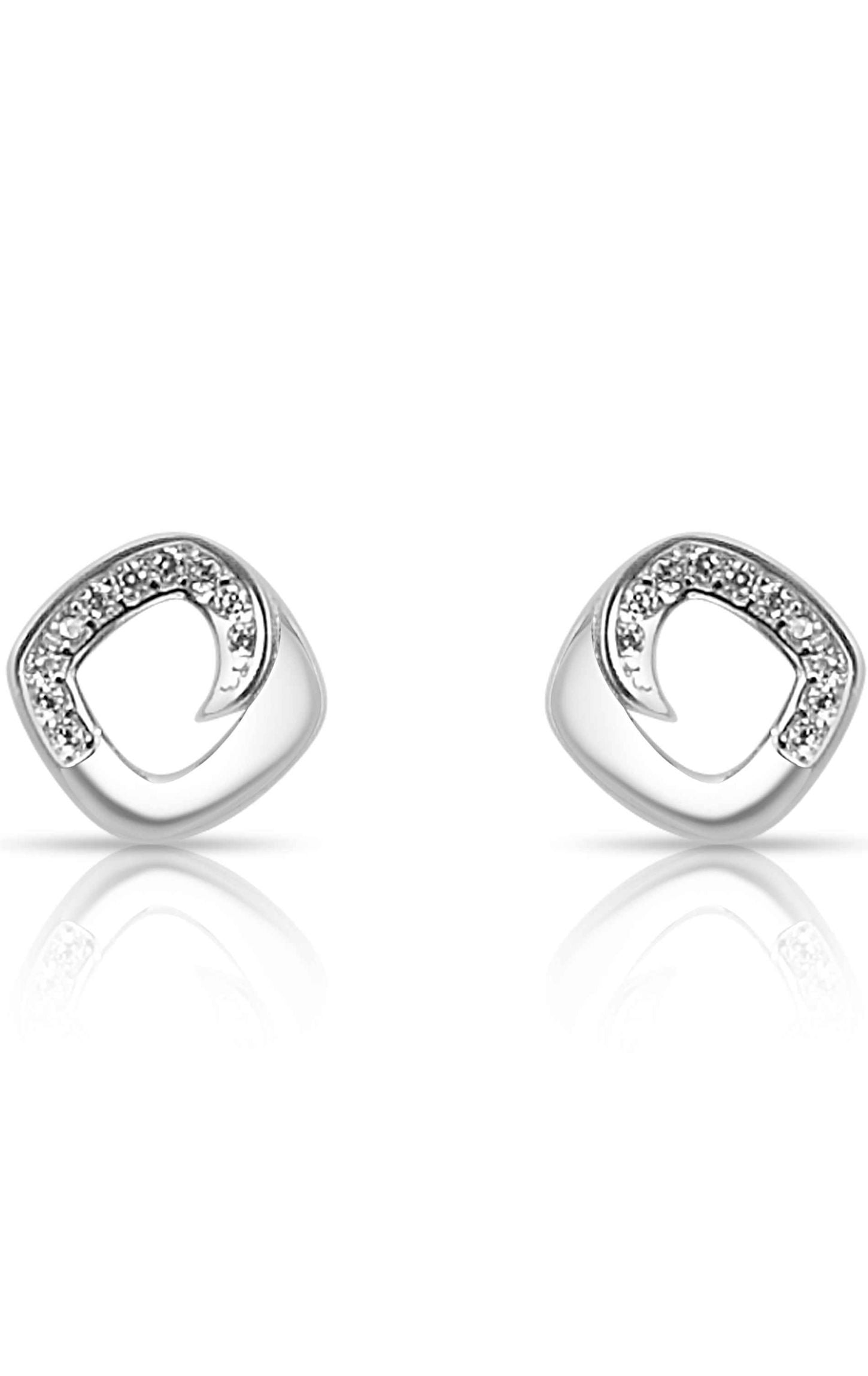 Gem Wave Pandant Set Silver