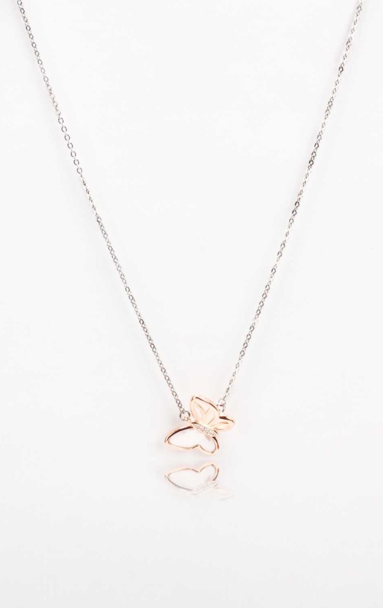 Rose Gold Innocent Butterfly Pendent
