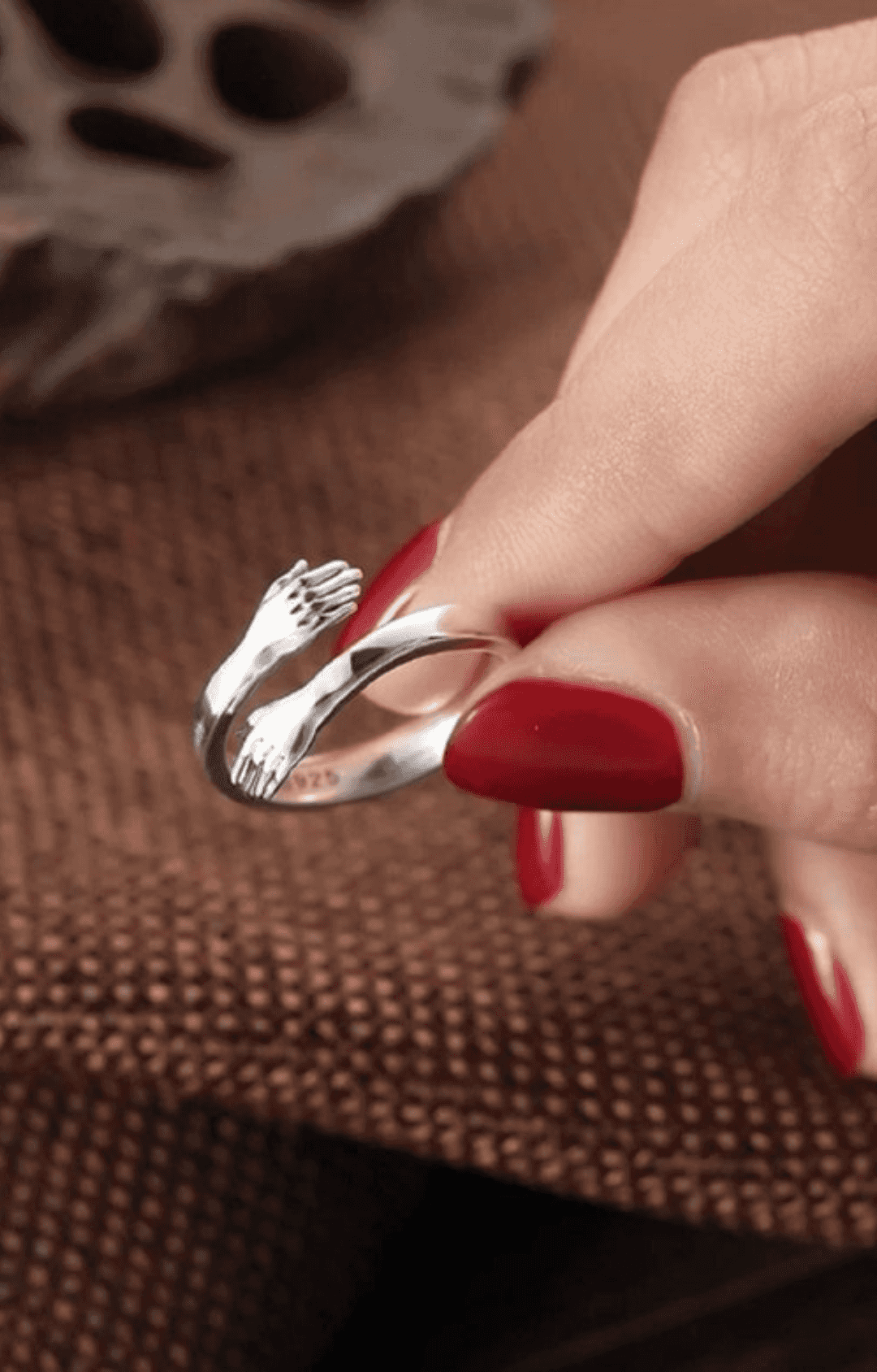 925 Sterling Silver Hug Ring