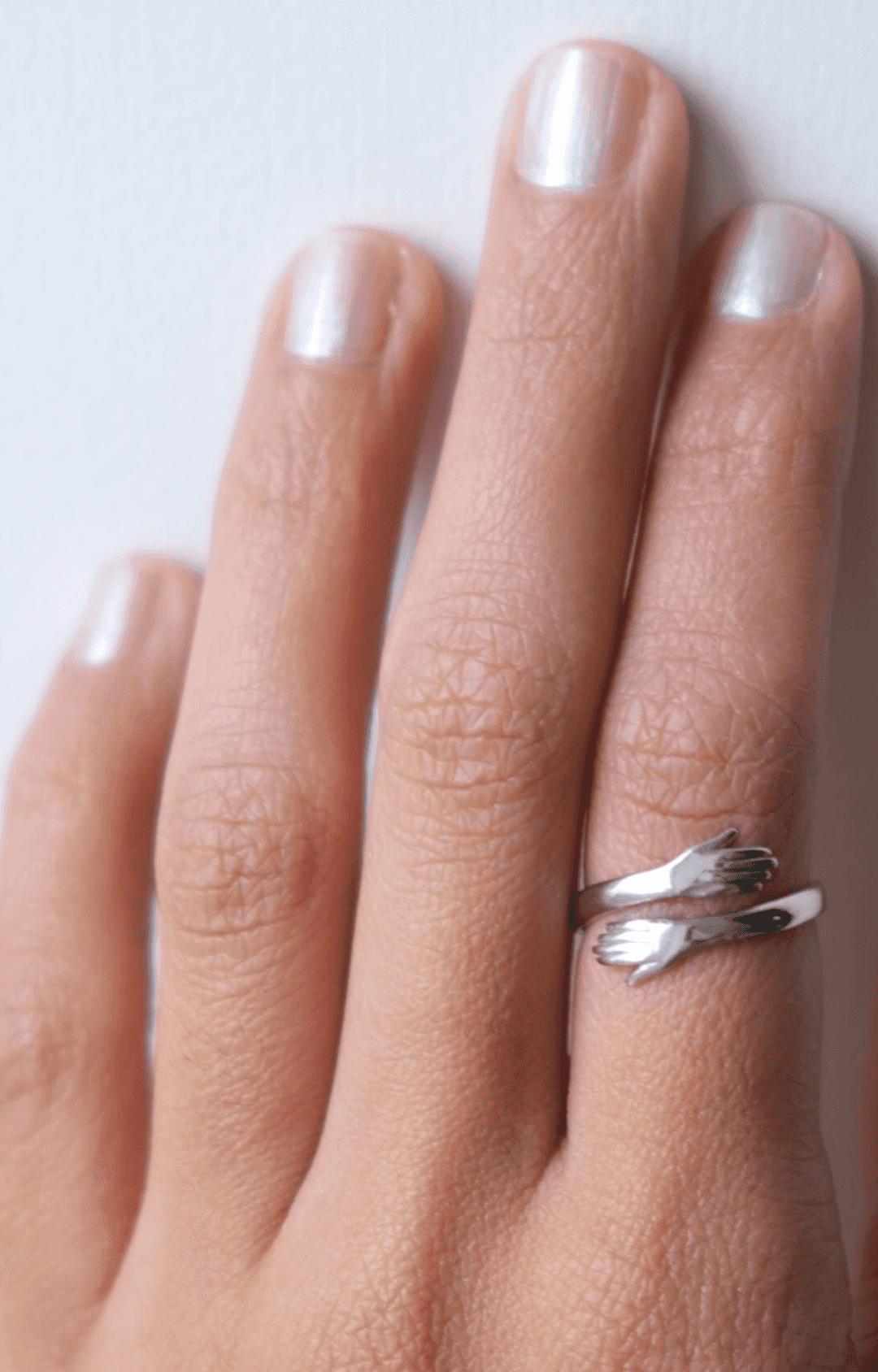 925 Sterling Silver Hug Ring