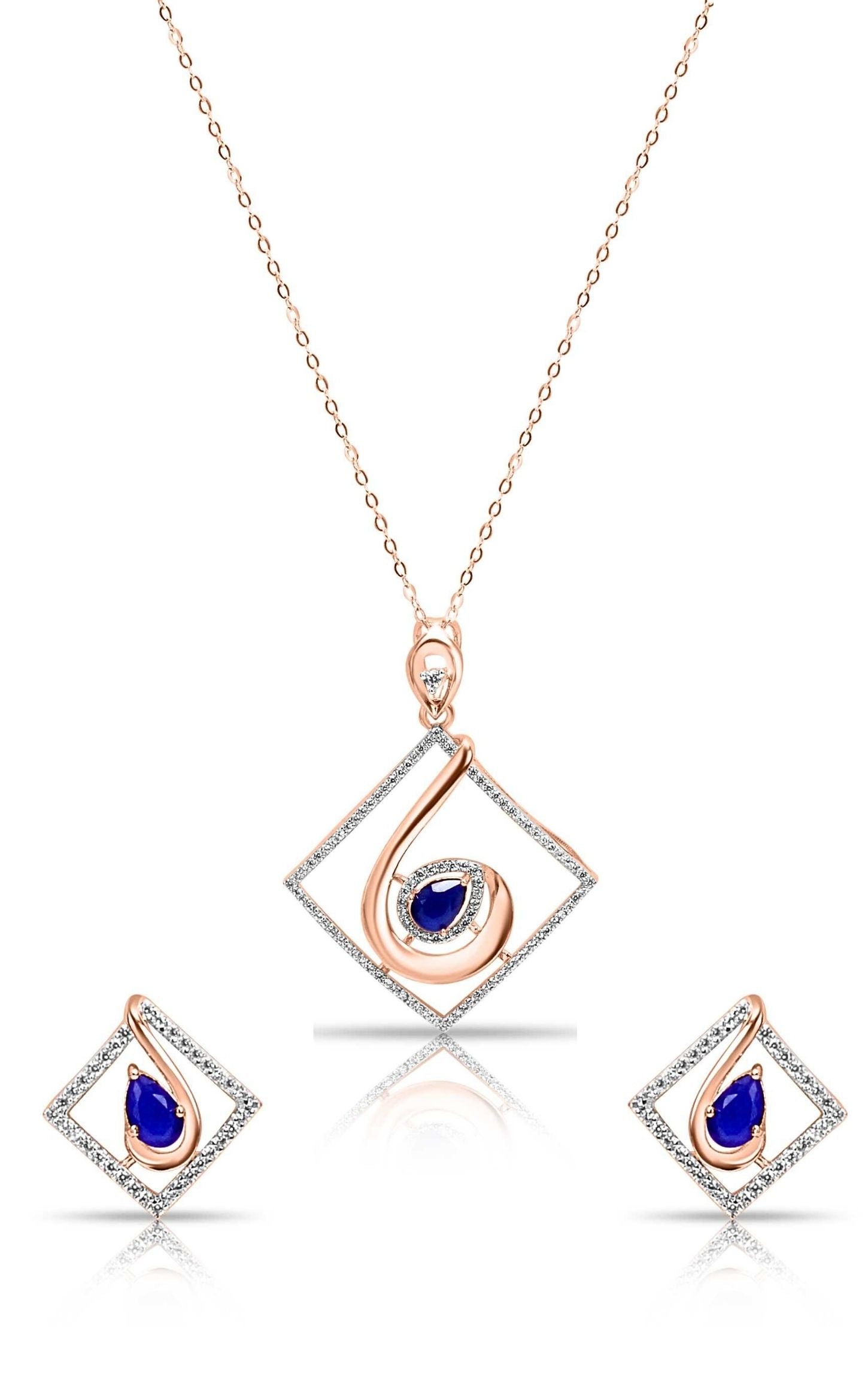 Majestic Ball In a Wave Pendant Set Silver