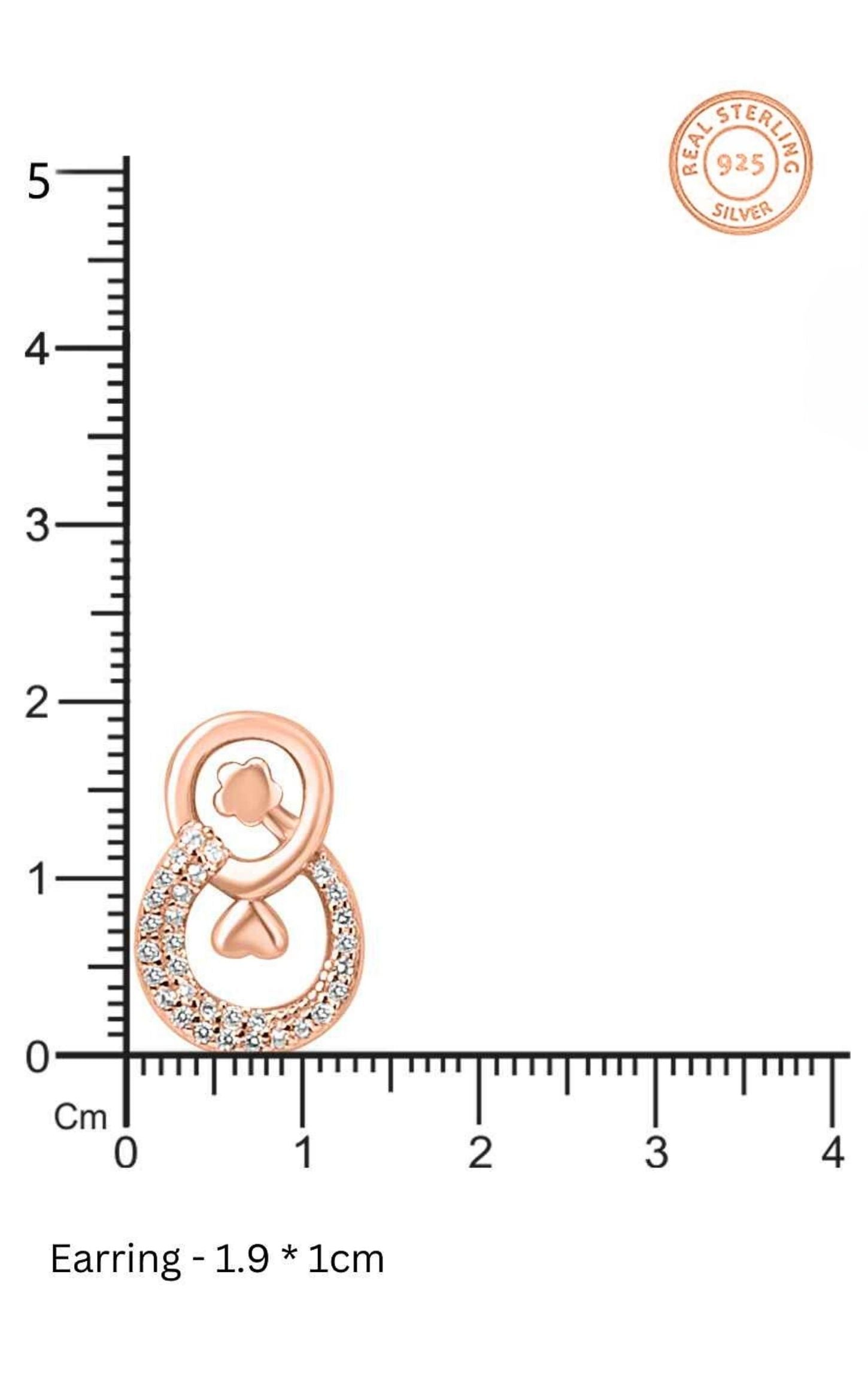 Contemporary Swarovski Zircon Rose Gold Pendant Set