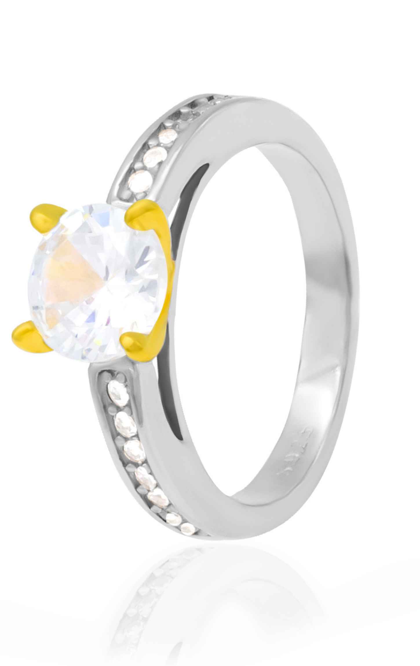 Soliaire Ring With Zirconia Gemstone