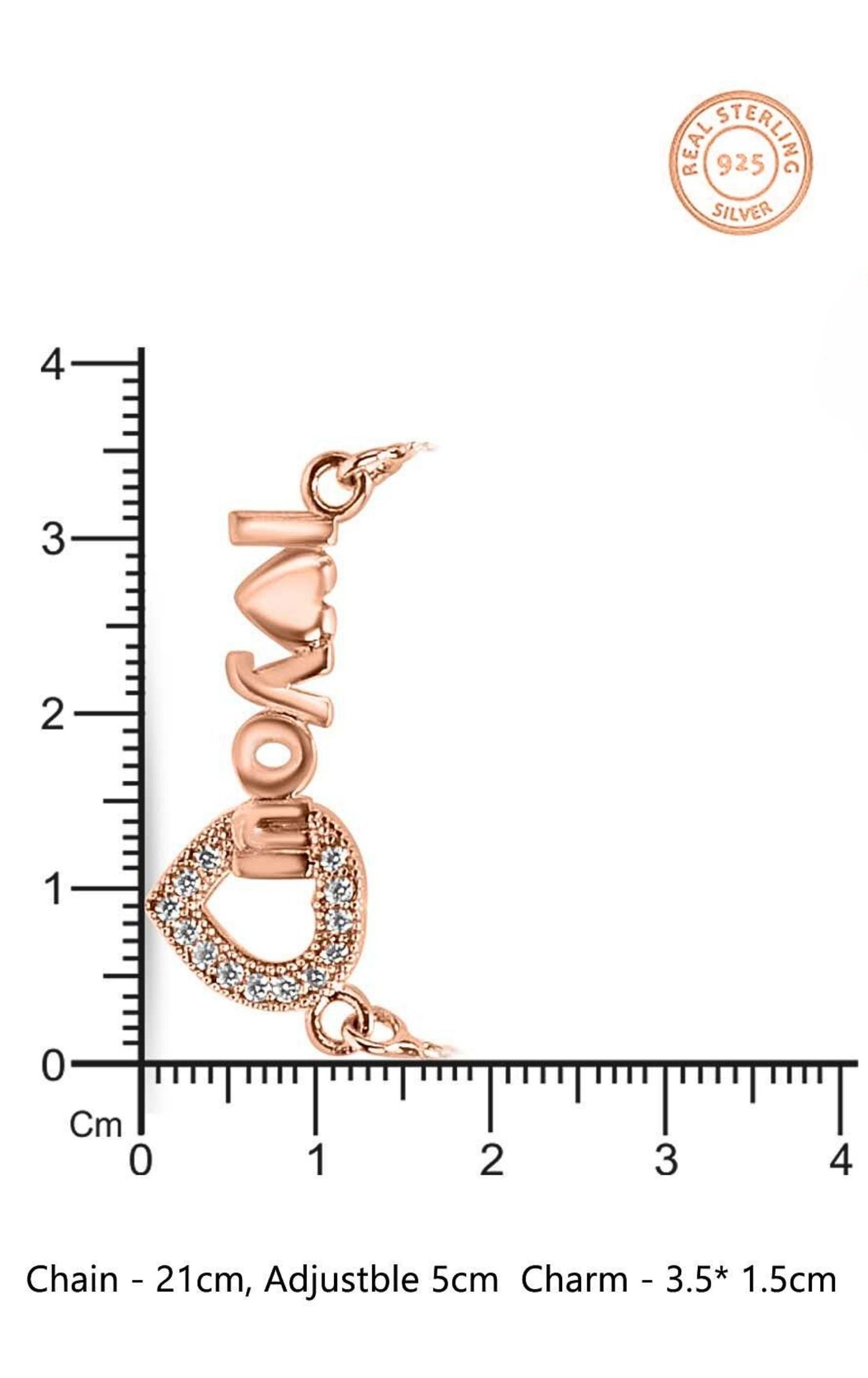 Lover Affirmation Pendant Rose Gold