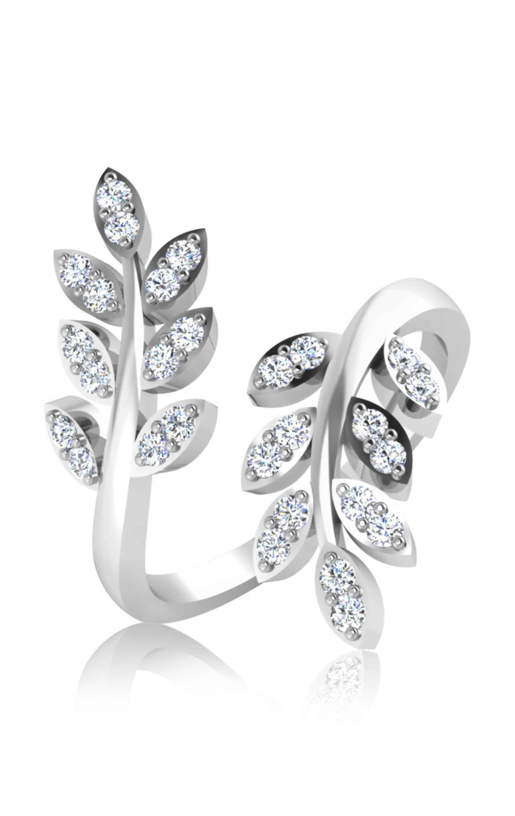 Mystic Leaf 925 Sterling Silver Ring