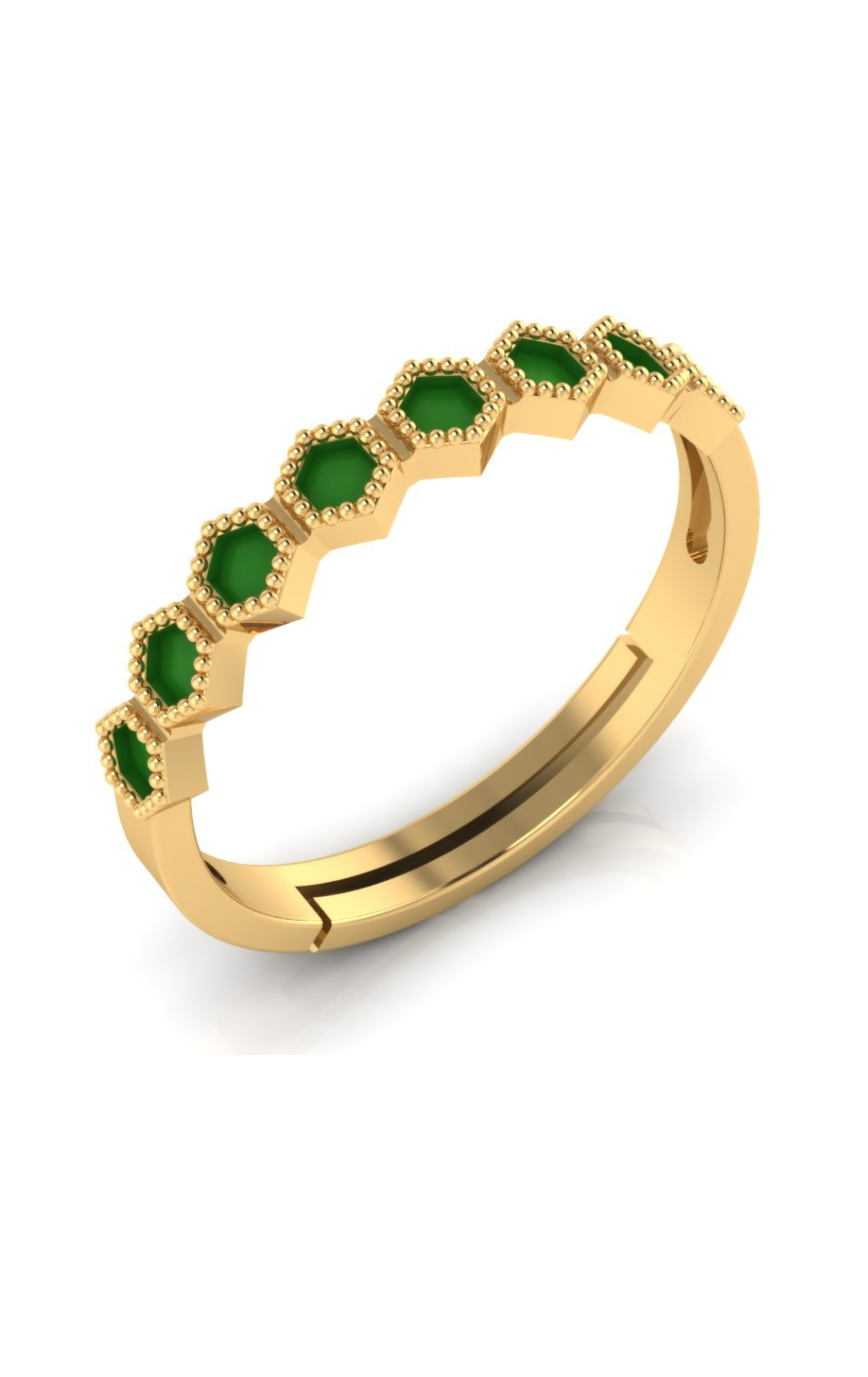 Mystic Melody Gold Sterling Silver 925 Ring