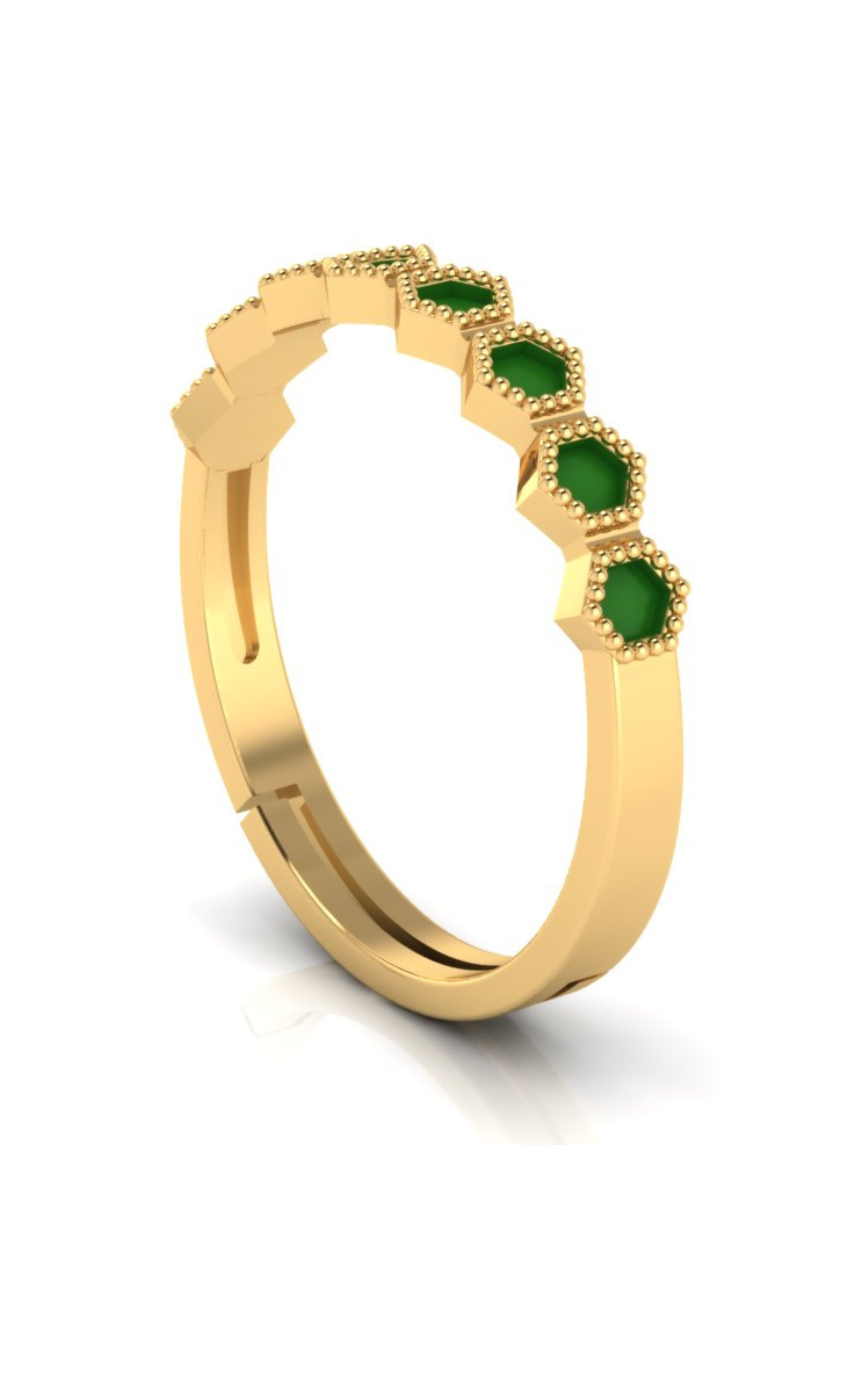 Mystic Melody Gold Sterling Silver 925 Ring