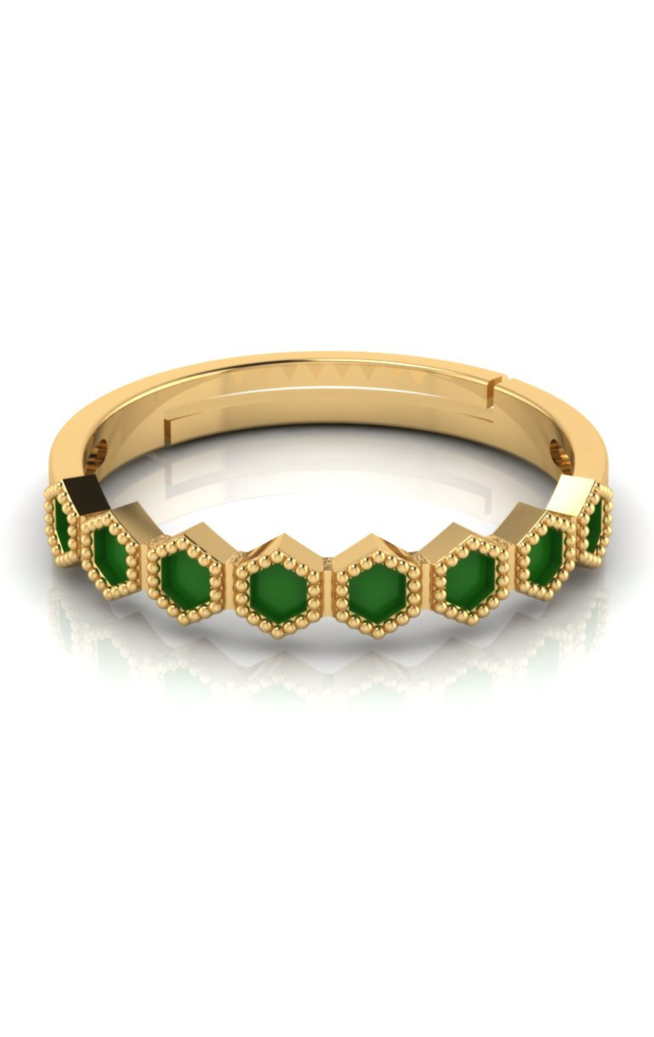 Mystic Melody Gold Sterling Silver 925 Ring